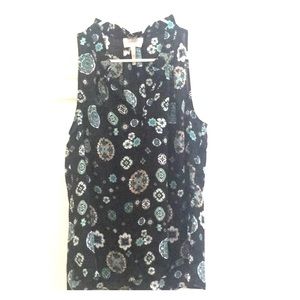 Sleeveless Medium flower print blouse